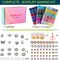 Glass Beads Bracelet Making Kit, 3000 pcs 72 Colors 6 mm Crystal Beads for Jewelry Making, Glass Beads Kits for Beginners DIY Earrings Necklaces Rings Crafts Birthday Gifts